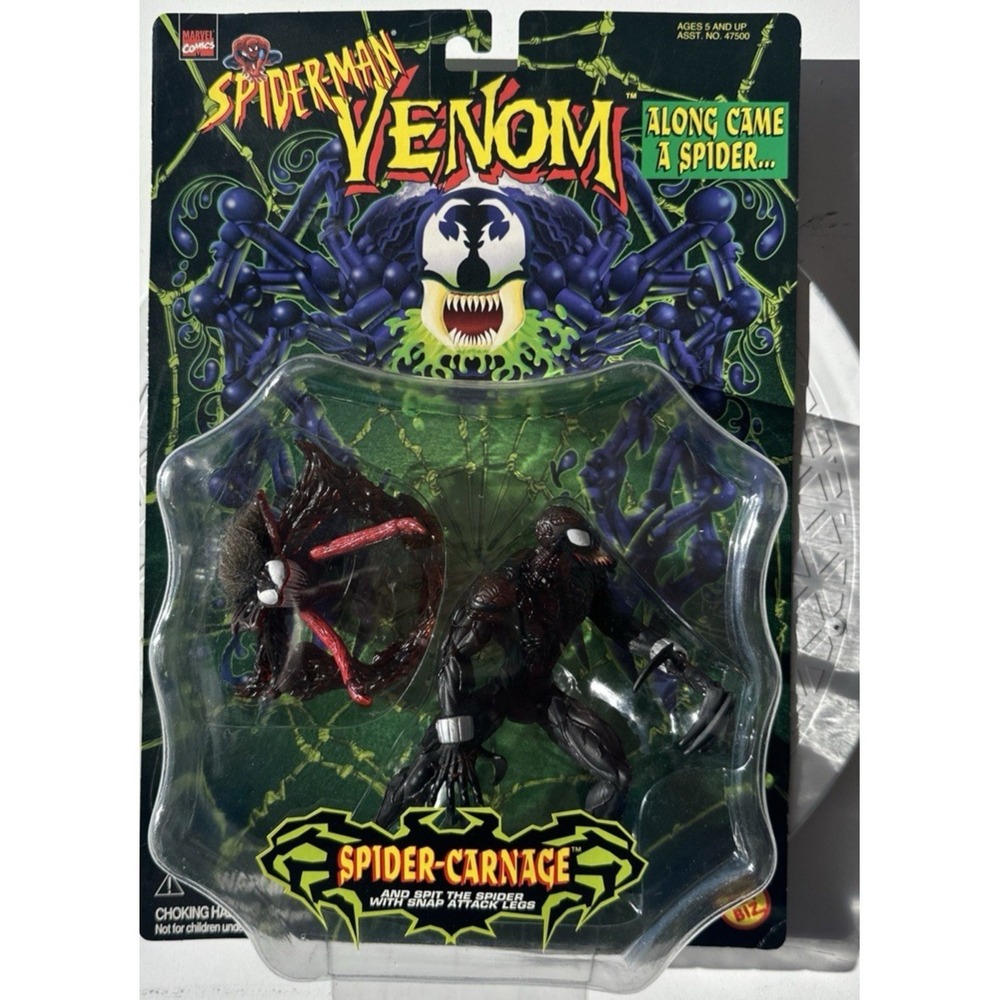 Spider-Man/Venom SPIDER-CARNAGE Along Came A Spider Action Figure Toy Biz (40M)